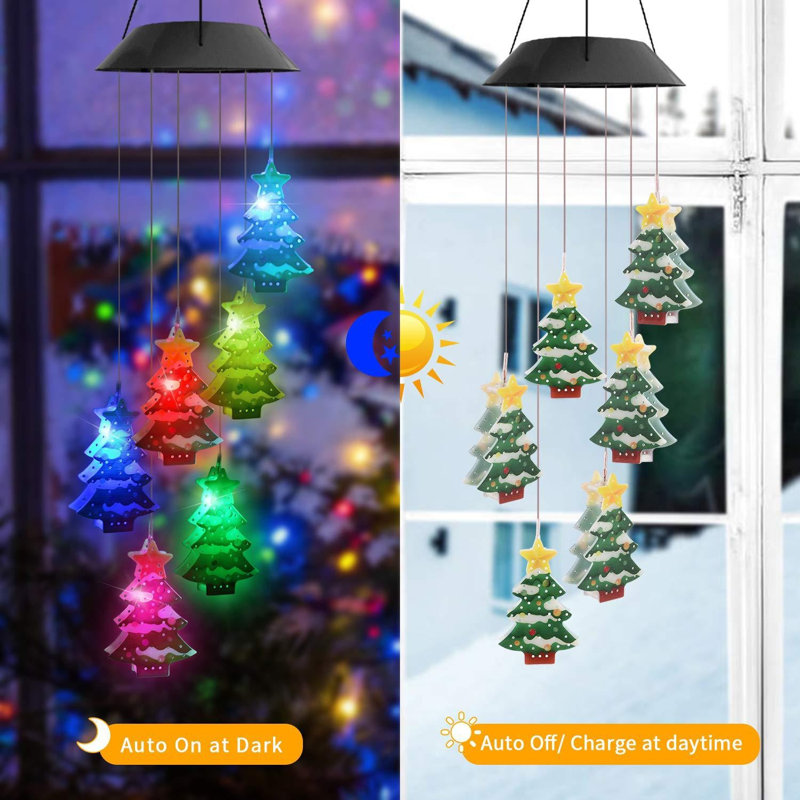 Carillon de lumières à DEL à lumières colorées pour l'extérieur