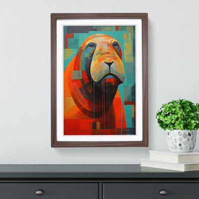Walrus Constructivism Art - Framed Print