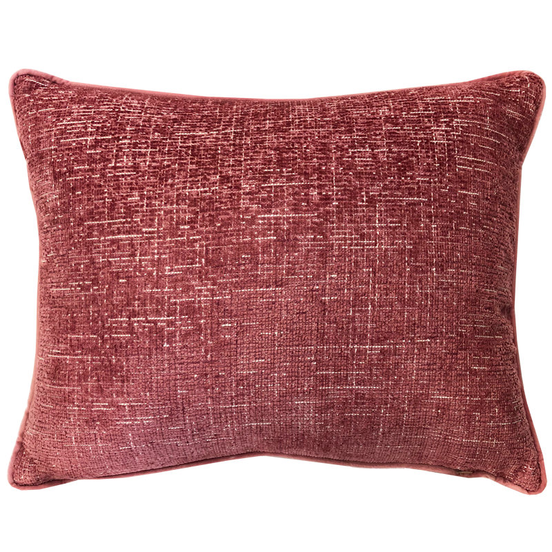 Ewoud Feather Throw Pillow, Rose