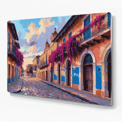Art mural en métal brun avec villes de Porto Rico