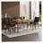 Bronze Nail Head Upholstered Side Dining Chair-1272300276