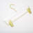 HomeCube USA 13" Acrylic Hangers with Gold Hooks & Clips - Premium Durable Skirt & Pant Hangers-1445500248