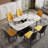 Sindia Rectangular 63'' L x 35.4'' W Restaurant Dining Set-645394717-645394713-619532817