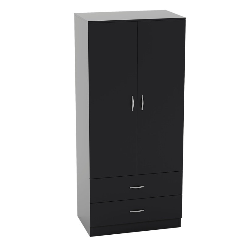 Maybery MDF & Particleboard Wardrobe, Black