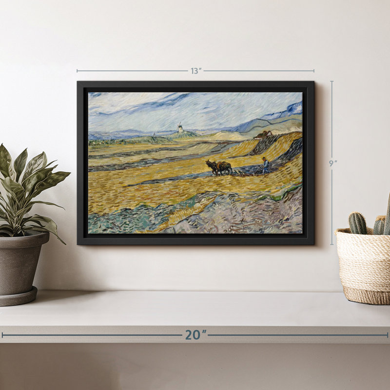 Nature «Champ clos avec art mural Plowman», H 9 po x l 13 po