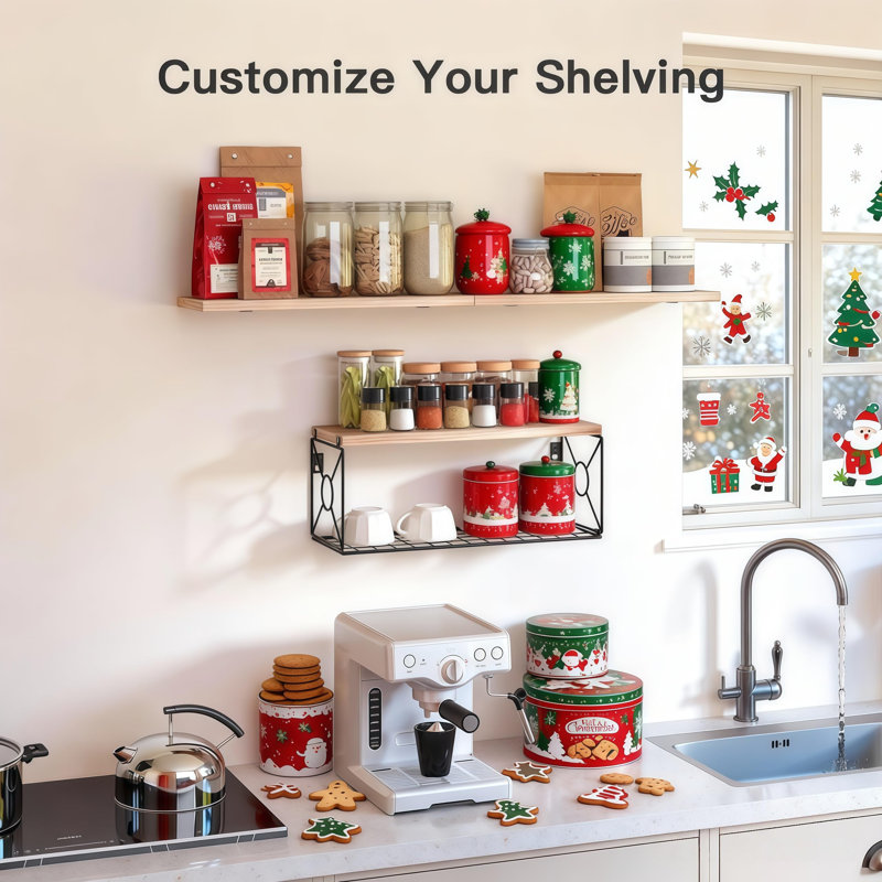 Floating Shelf, Light Brown