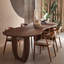 Nordic wabi-sabi style irregular solid wood dining table-922091072