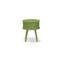 Magnifique table de chevet moderne 1 pièce avec tiroir, 1 pièce, finition vert trèfle Gordon-12784419