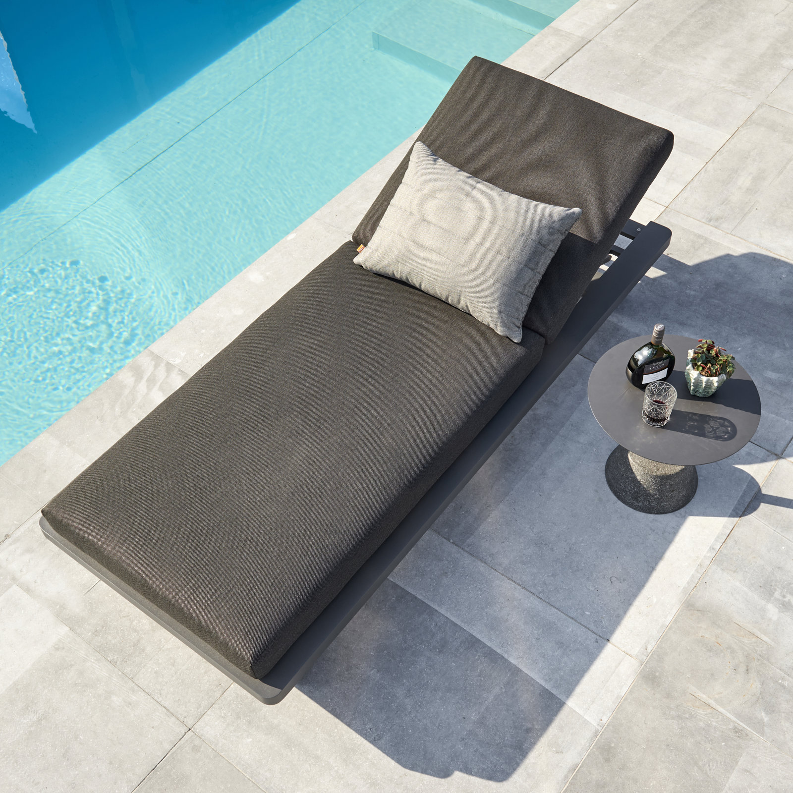 Fitz Roy Outdoor Multi-Position Lounger With Sunbrella Cushions