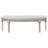 Colwood Silver Oak Upholstered Curved Bench