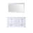 White Double Bath Vanity 60 In. W X 22 In. D, And 58 In. Mirror-117984824