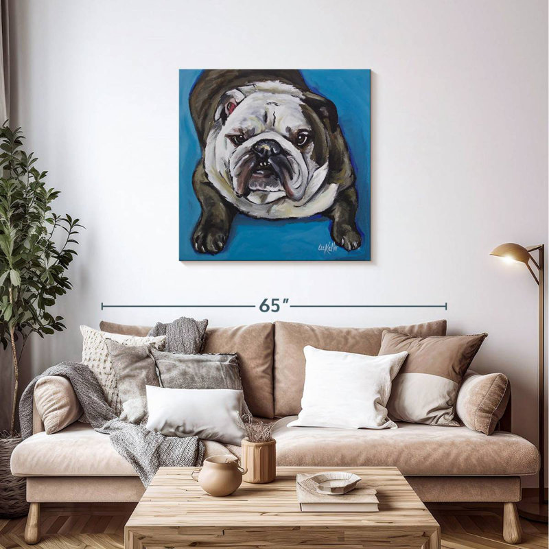 Crowle English Bull Krup, 36" H x 36" W