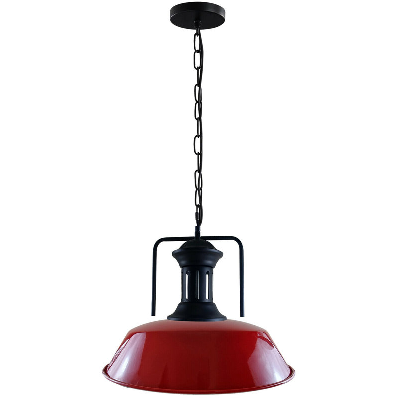 Daigle 1 - Light Dome Pendant, Red