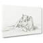 Sketch of a Resting Cow by Jean Bernard - Wrapped Canvas Drawing - Wrapped Canvas-55318125
