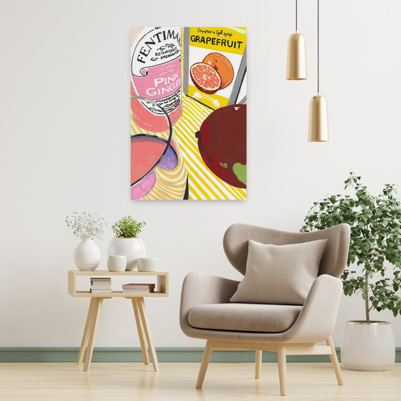 Art contemporain contemporain, H 36 po x l 24 po
