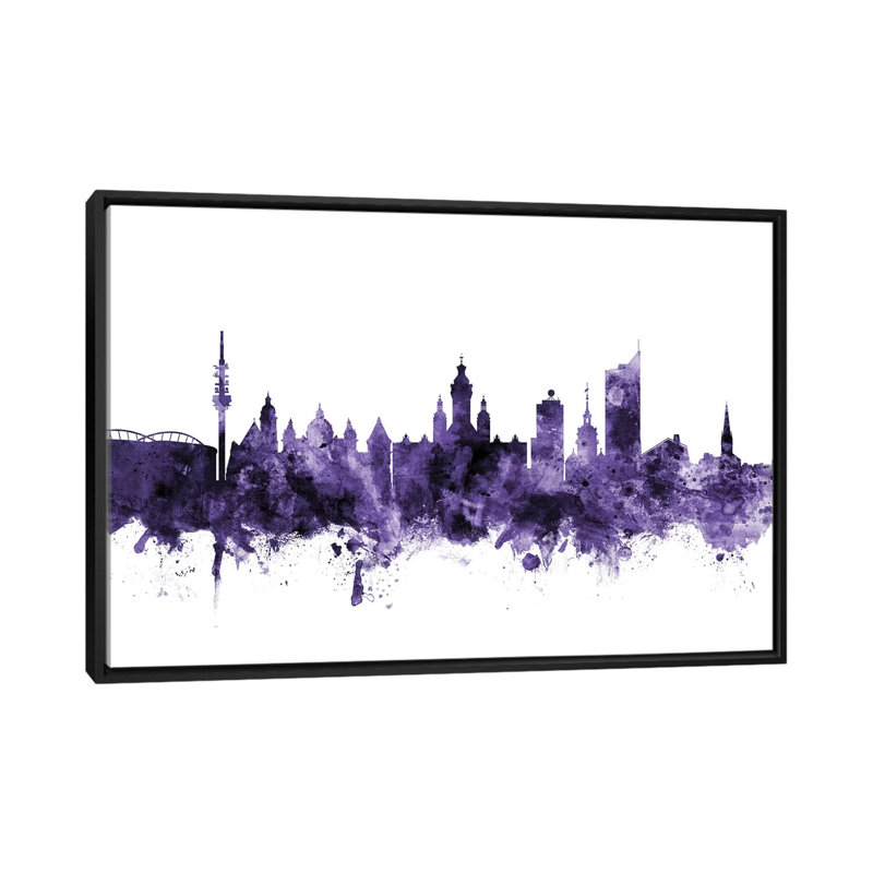 «Horizon, Allemagne» par Michael Tompsett, impression sur toile, H 18 po x l 26 po x P 1,5 po, Toile avec cadre noir