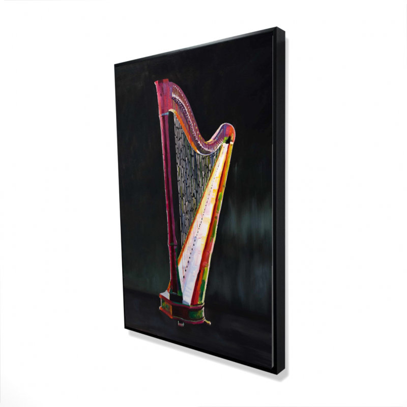 " Colourful Realistic Harp "