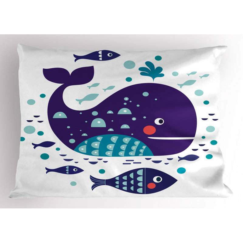 Taie décorative baleine Fish, Simple