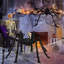 2 pièces 50 pouces Halloween Spider Decorations décorations d'extérieur noir effrayant poilue araignée