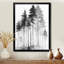 «Black and White Tall Pine Tree Forest», reproduction d'art sur toile Nature-557112899-557112896-778958433