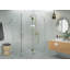 Halo 58 in. x 39 in. x 78 in. 90-degree Fully Frameless Glass Hinged Shower Enclosure-240230038