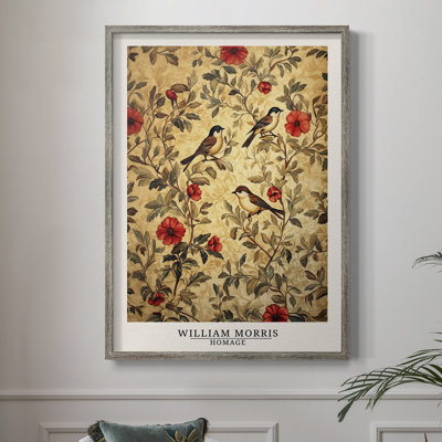 Imprimé encadré en bois massif de la série CL XXXVII de Wm Morris