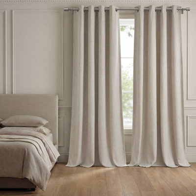 Panneau de fenêtre occultant 2 pièces 100% polyester 2 pièces Mira