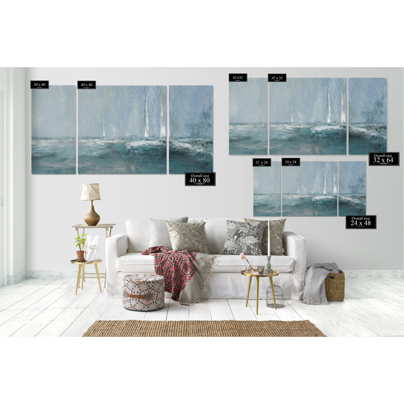 Une image multi-pièces de qualité supérieure sur toile, H 24 po x l 48 po x P 1,5 po