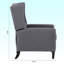 Fauteuil à oreilles inclinable manuel, fauteuil à oreilles larges Margheoala-779473766