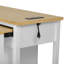 Îlot de cuisine 47 po avec table de salle à manger extensible K&K, table de cuisine en placage de bois d'hévéa avec support de rangement interne, prise de courant, îlot de cuisine avec rangement 2 tiroirs et 2 armoires, blanc-121068809