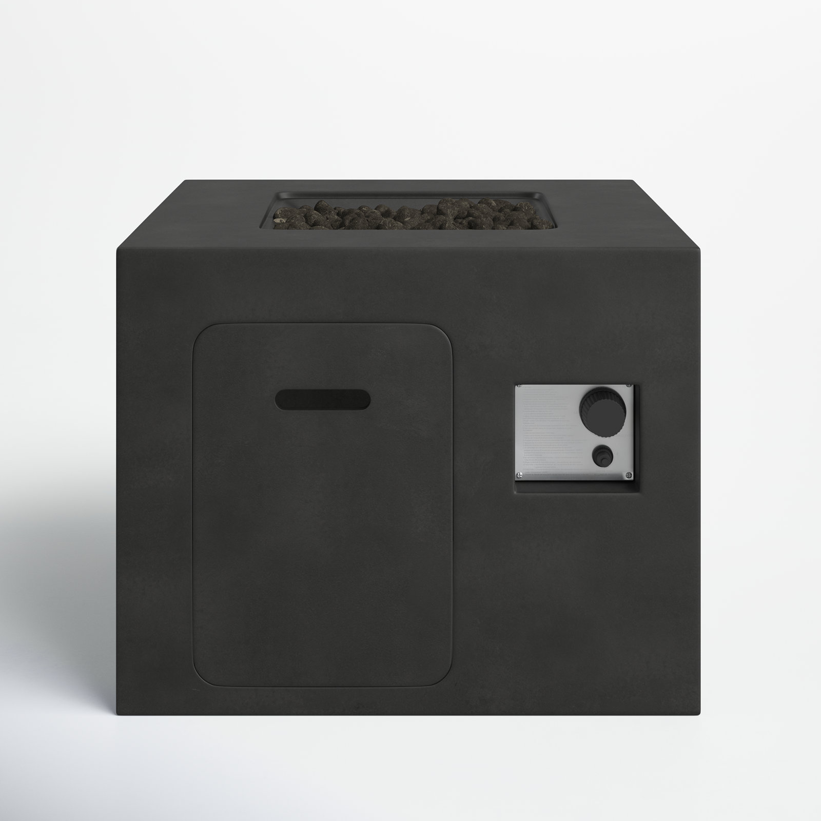 Lennart Square Fire Pit, Charcoal