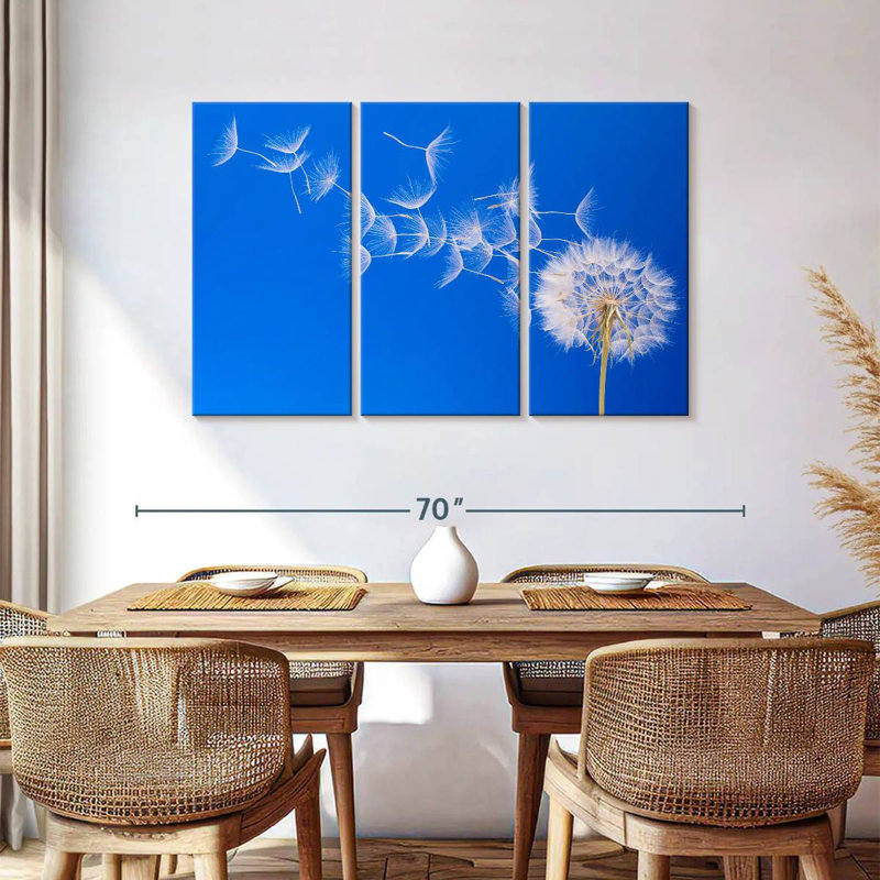 Harnek Dandelion Seeds Flying, H 36 po x l 57 po