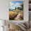 «Audvik Farmhouse Impressionist Fields II», reproduction d'art sur toile