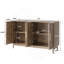 Sideboard Buffet Cabinet With Storage ,Carved 4 Door Sideboard,Multifunctional Accent Cabinet With Adjustable Layer Board For Living Room, Entryway, Hallway, Office, Kitchen And Dining Room