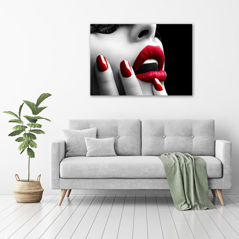 Lace Mask - Wrapped Canvas Print