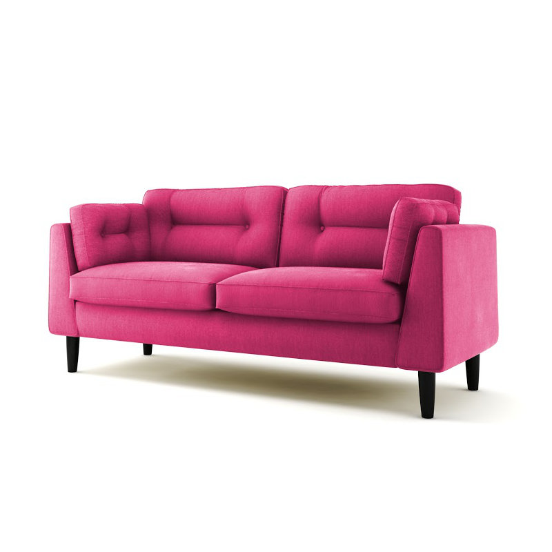 2 Seater Sofa, Antique pink and pink