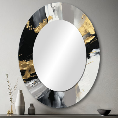 Miroir mural doré doré Golden River Wildness