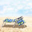Chaise de plage inclinable