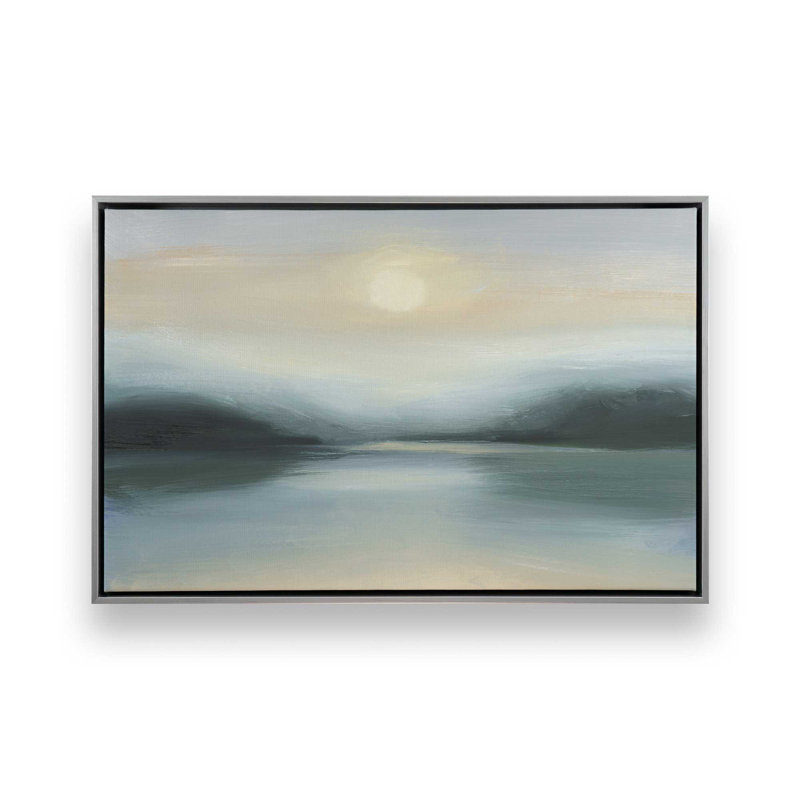 «Last Sunset of Spring II» par Ethan Harper, reproduction d'art sur toile, Argent argent, H 30 po x l 40 po