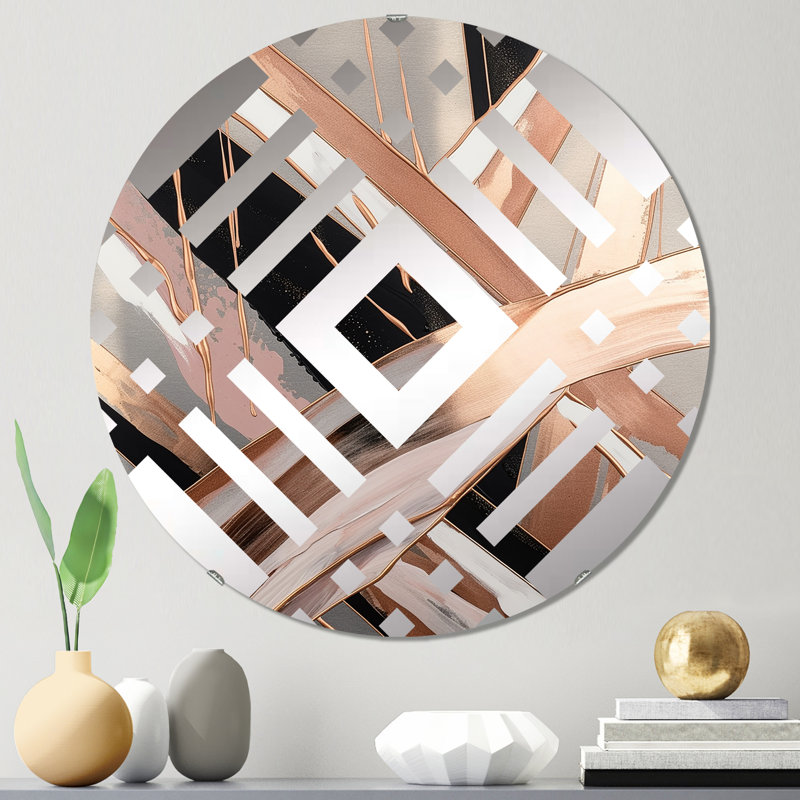 Dankert - Miroir décoratif diamant, 31,4 po x 31,4 po