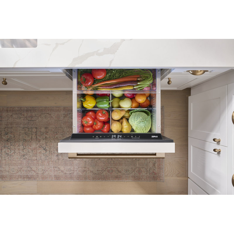 Zephyr Presrv 24" Built-In Dual Zone Panel Ready Refrigerator Drawers