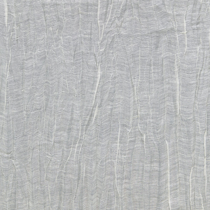 Tissu de lin plissé transparent Atmosphere, Ivoire