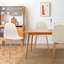Chaise d'appoint en velours Fuzail-536355913