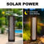 The Water-Resistant Portable Solar Light With Rattan & ABS Light Lampshade