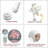 16 Colour RGB Rose Lamp,Colour Change 24 Led Rose Tree Lamp,Remote Control Rose Table Lamp