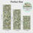 Botanical Green Non-Slip Washable Kitchen Mats