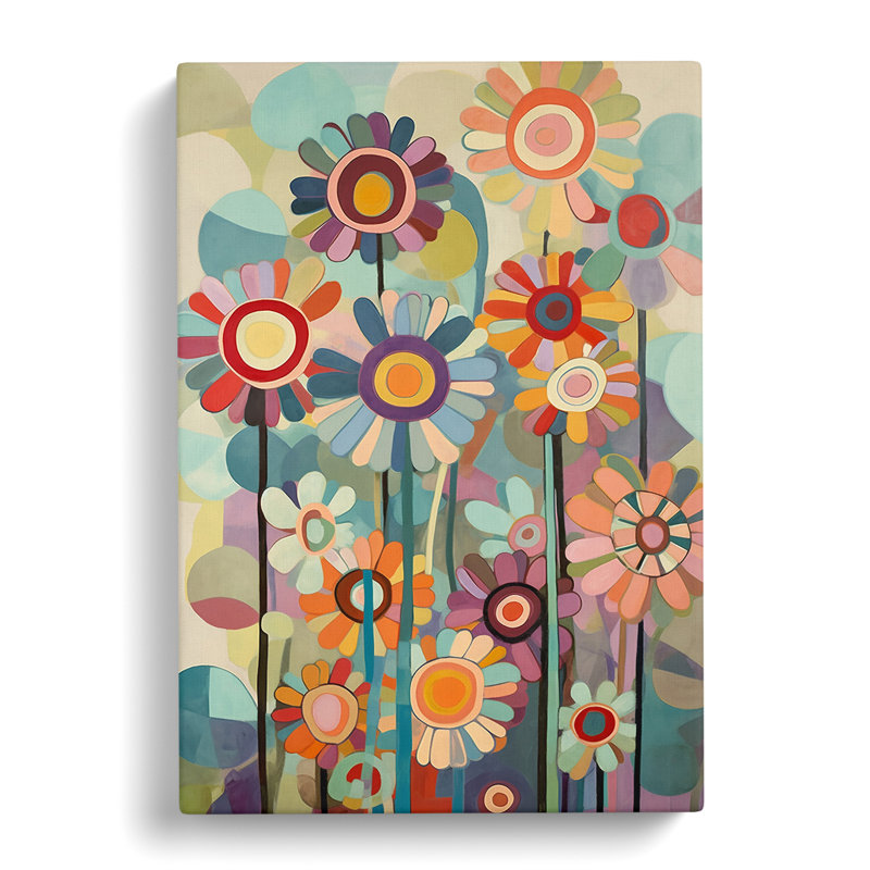 Gavankar Flowers Retro Vol.2 - Wrapped Canvas, 50cm H x 35cm W x 3cm D