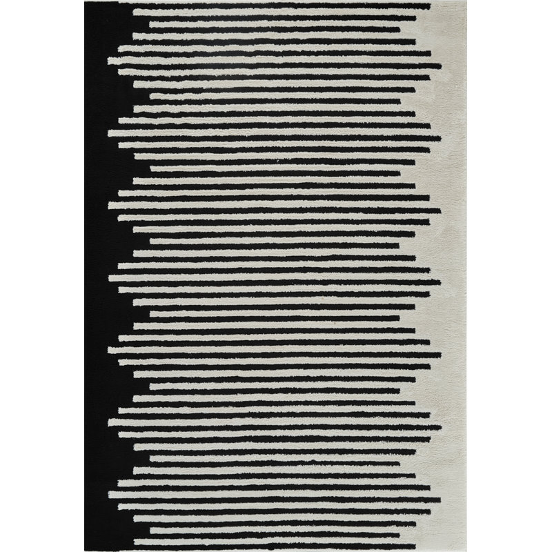 Rug Branch Alinda Collections Abstract Cream Indoor Area Rug, Rectangle 6'8" x 9'7"