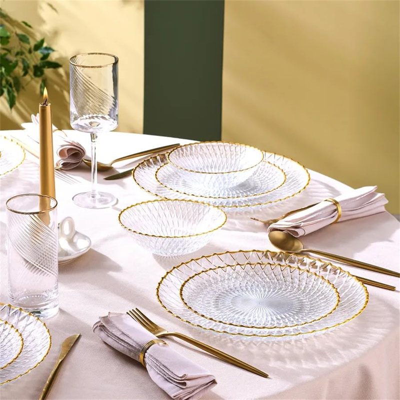 Bigyan Piece Porcelain China Dinnerware Set - Service for 6