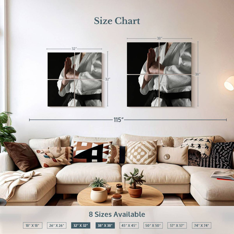 Sireci Karate Salute, 38" H x 38" W